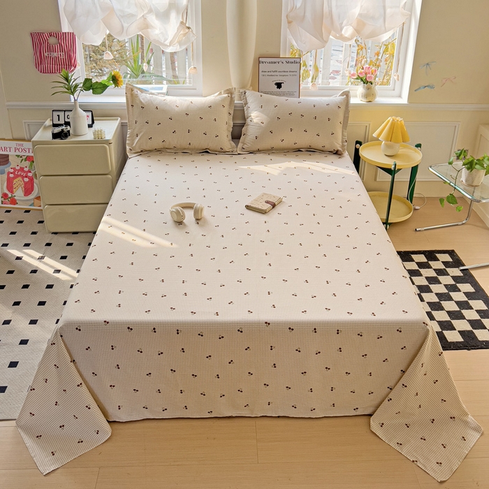 依庭2025新款12868全棉纯棉单床单单品床单床单单件 樱姿-A版