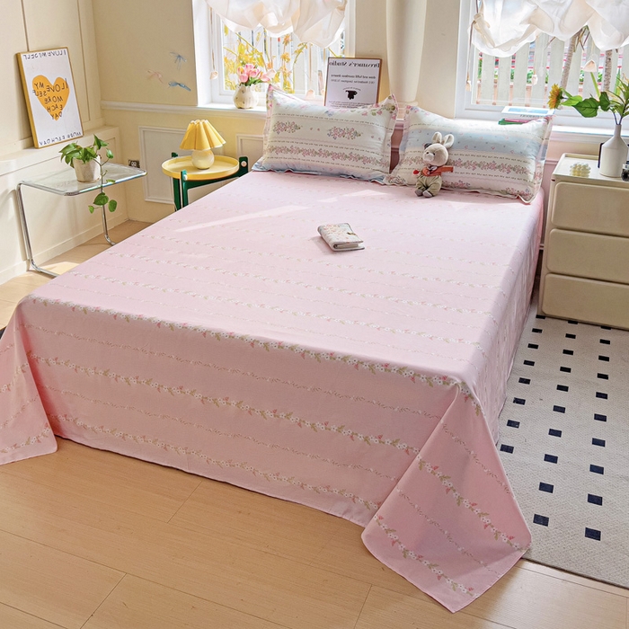 91家纺网 家纺一手货源 找家纺 依庭2025新款12868全棉纯棉单床单单品床单床单单件 云听若舞