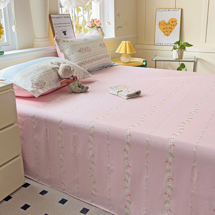 91家纺网 家纺一手货源 找家纺 依庭2025新款12868全棉纯棉单床单单品床单床单单件 云听若舞