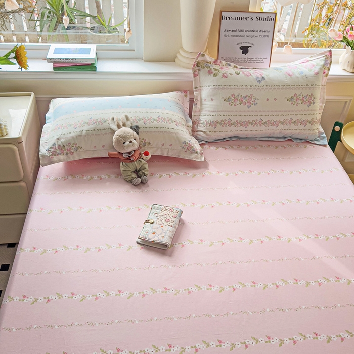 91家纺网 家纺一手货源 找家纺 依庭2025新款12868全棉纯棉单床单单品床单床单单件 云听若舞