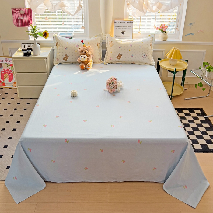 依庭2025新款12868全棉纯棉单床单单品床单床单单件 芋泥小狗