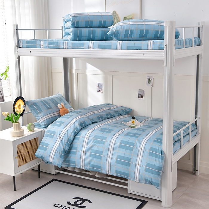 91家纺网 家纺一手货源 找家纺 （总）斯尔顿 2025新款13070全棉纯棉印花学生宿舍上下铺三件套-第一批