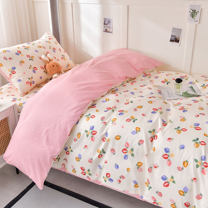 91家纺网 家纺一手货源 找家纺 （总）斯尔顿 2025新款13070全棉纯棉印花学生宿舍上下铺三件套-第一批