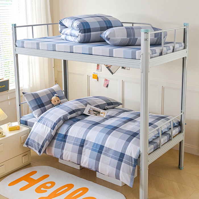 91家纺网 家纺一手货源 找家纺 （总）斯尔顿 2025新款全棉13070学生三件套小清新款六件套宿舍上下铺床品职工单位第二批