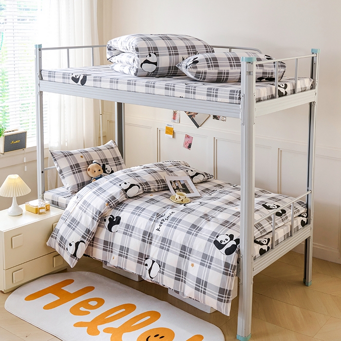 91家纺网 家纺一手货源 找家纺 （总）斯尔顿 2025新款全棉13070学生三件套小清新款六件套宿舍上下铺床品职工单位第二批