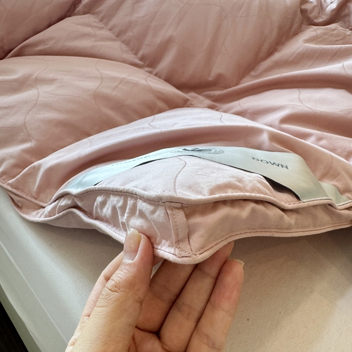 91家纺网 家纺一手货源 找家纺 （总）静若居羽绒被壳 2025新款全棉双层静音羽绒被壳自充绒羽绒被壳-波浪花