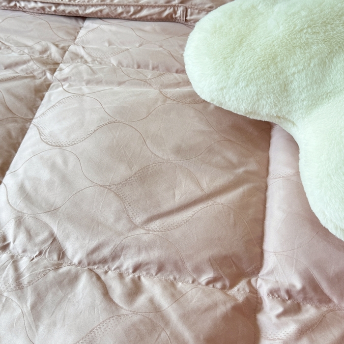 91家纺网 家纺一手货源 找家纺 （总）静若居羽绒被壳 2025新款全棉双层静音羽绒被壳自充绒羽绒被壳-波浪花