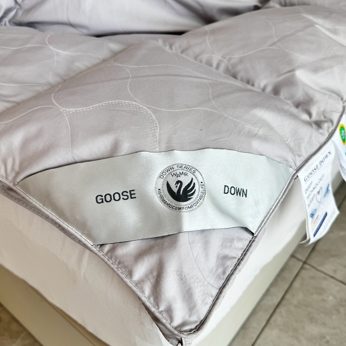 91家纺网 家纺一手货源 找家纺 静若居羽绒被壳 2025新款全棉双层静音羽绒被壳自充绒羽绒被壳-波浪花 波浪花-高级灰