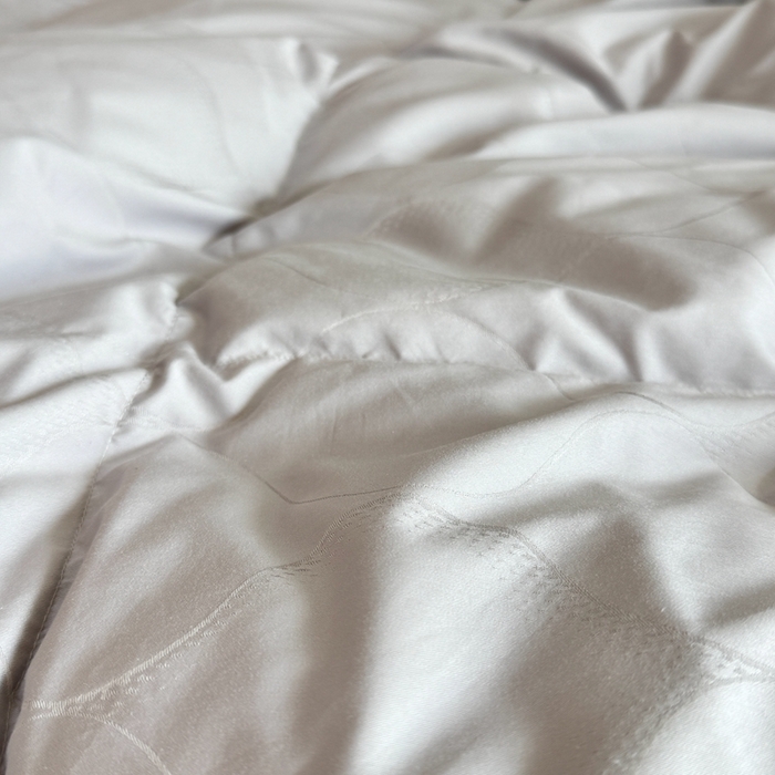 91家纺网 家纺一手货源 找家纺 静若居羽绒被壳 2025新款全棉双层静音羽绒被壳自充绒羽绒被壳-波浪花 波浪花-高级灰