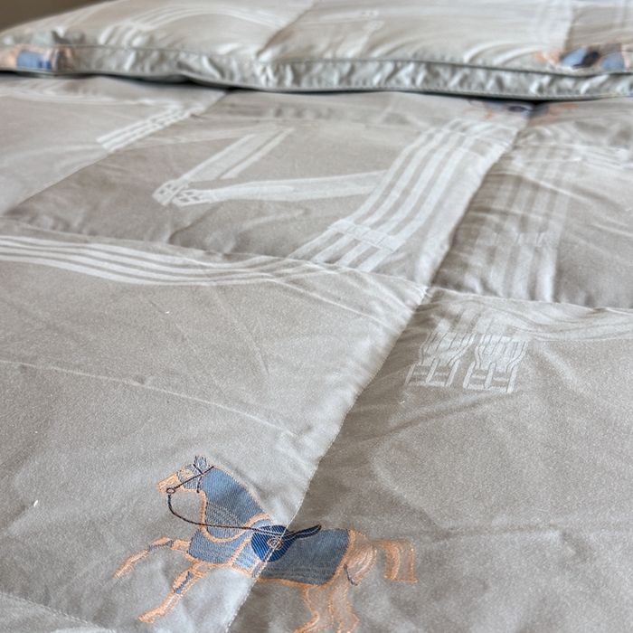 91家纺网 家纺一手货源 找家纺 （总）静若居羽绒被壳 2025新款全棉双层静音羽绒被壳自充绒羽绒被壳-马到成功