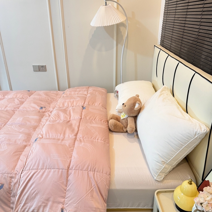 91家纺网 家纺一手货源 找家纺 静若居羽绒被壳 2025新款全棉双层静音羽绒被壳自充绒羽绒被壳-马到成功 马到成功-豆沙