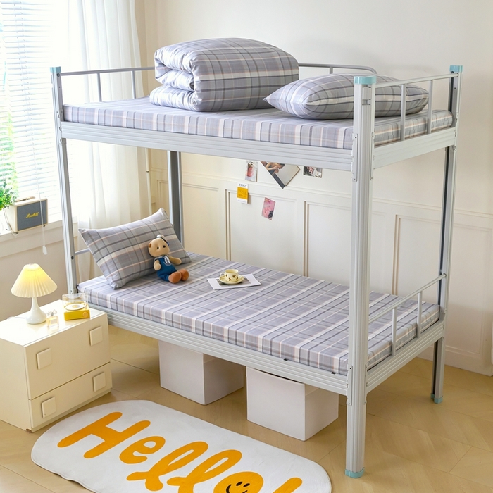 91家纺网 家纺一手货源 找家纺 （总）斯尔顿 2025新款13070全棉纯棉印花学生宿舍上下铺套件-第二批单品床垫套床垫套单件