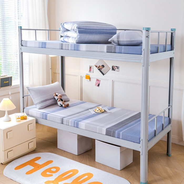 91家纺网 家纺一手货源 找家纺 （总）斯尔顿 2025新款13070全棉纯棉印花学生宿舍上下铺套件-第二批单品床垫套床垫套单件