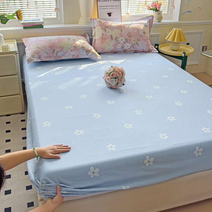 91家纺网 家纺一手货源 找家纺 依庭2025新款12868全棉纯棉单床笠单品床笠床笠单件 晚色芳莲