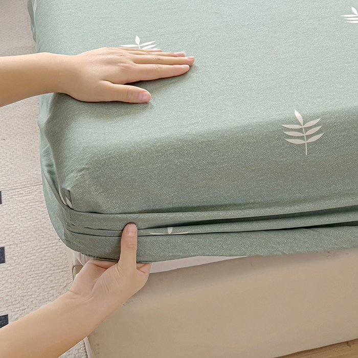 91家纺网 家纺一手货源 找家纺 依庭2025新款12868全棉纯棉单床笠单品床笠床笠单件 仙草