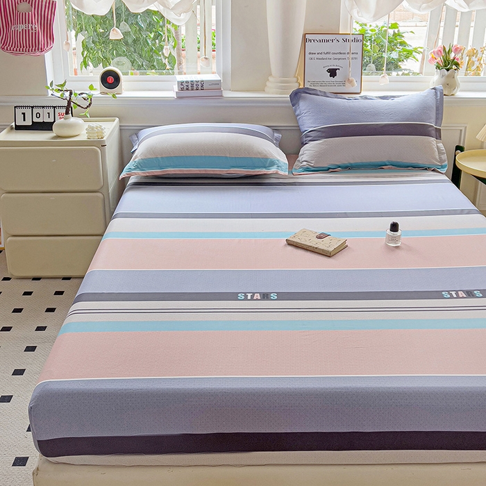 91家纺网 家纺一手货源 找家纺 依庭2025新款12868全棉纯棉单床笠单品床笠床笠单件 星空-玉