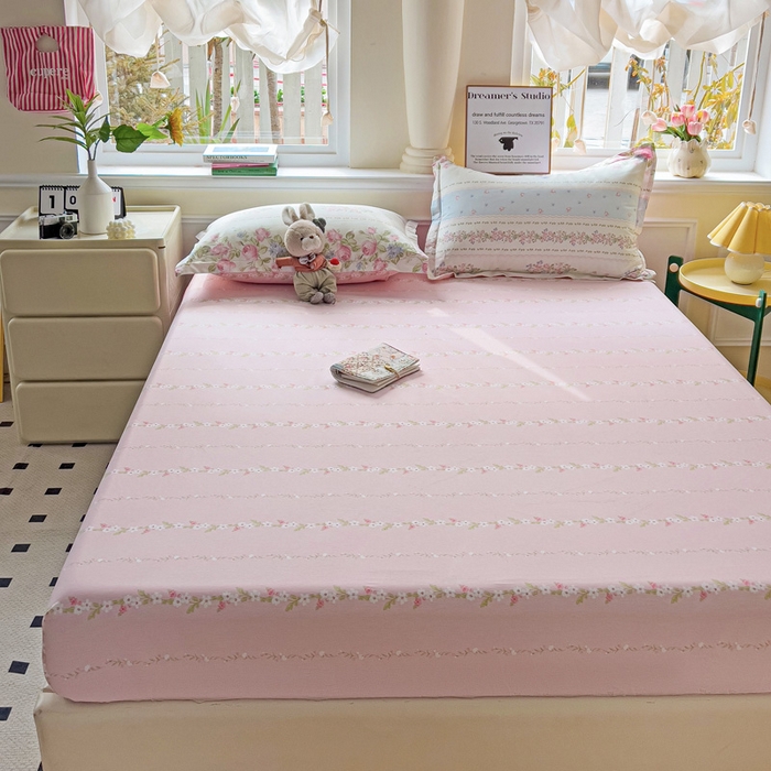 91家纺网 家纺一手货源 找家纺 依庭2025新款12868全棉纯棉单床笠单品床笠床笠单件 云听若舞