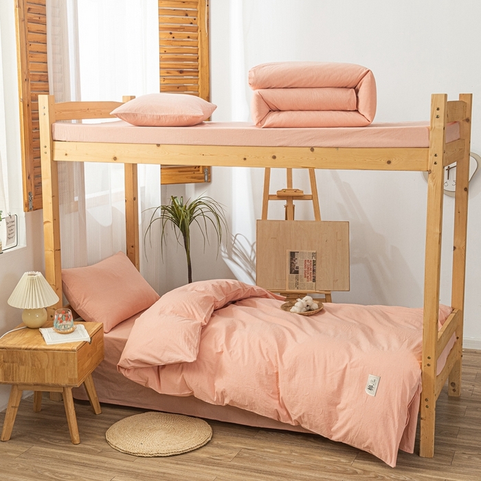 91家纺网 家纺一手货源 找家纺 （总）斯尔顿 直播爆款2025新款B类全棉色织水洗棉三件套床垫套拉链款床笠款