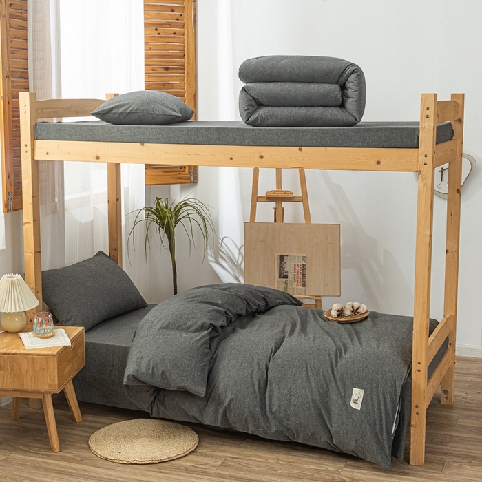 91家纺网 家纺一手货源 找家纺 （总）斯尔顿 直播爆款2025新款B类全棉色织水洗棉三件套床垫套拉链款床笠款