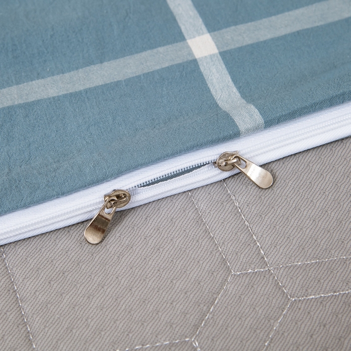 91家纺网 家纺一手货源 找家纺 （总）斯尔顿 直播爆款2025新款B类全棉色织水洗棉三件套床垫套拉链款床笠款