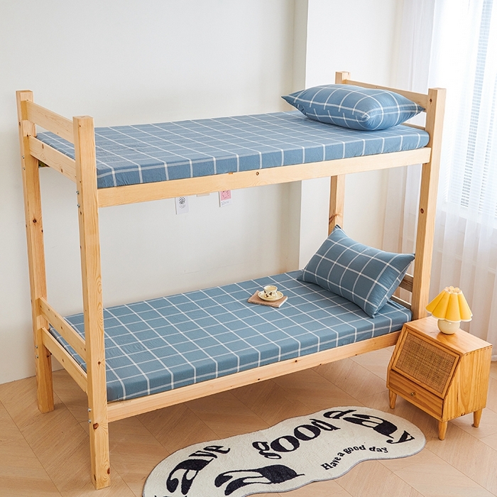 91家纺网 家纺一手货源 找家纺 （总）斯尔顿 直播爆款2025新款B类全棉色织水洗棉三件套床垫套拉链款床笠款