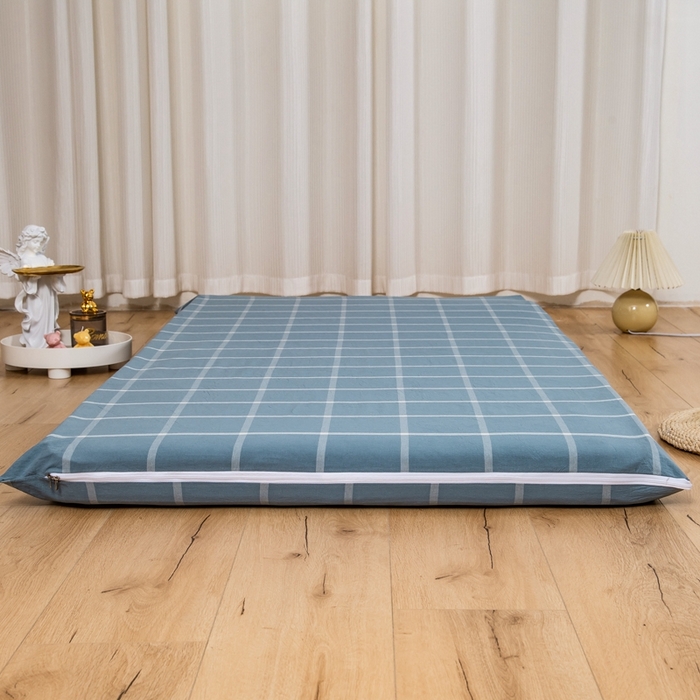 91家纺网 家纺一手货源 找家纺 （总）斯尔顿 直播爆款2025新款B类全棉色织水洗棉三件套床垫套拉链款床笠款