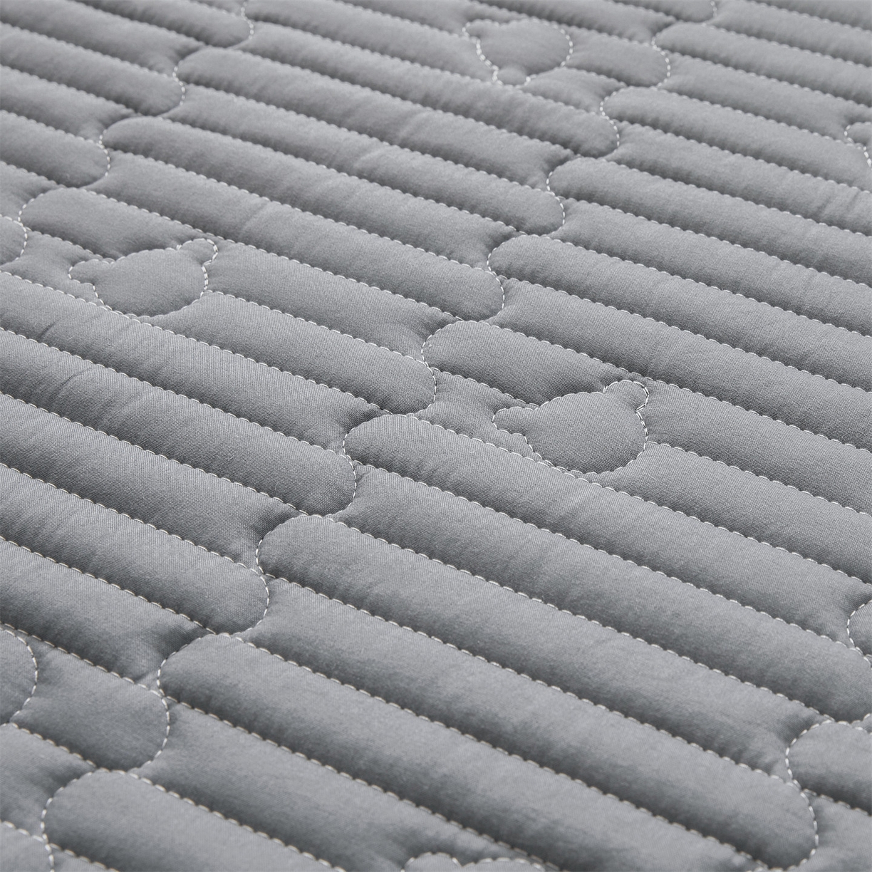 91家纺网 家纺一手货源 找家纺 雯豆家纺 2025新款四季款学生宿舍夹棉床笠上下铺床垫保护套 洛川-深空灰