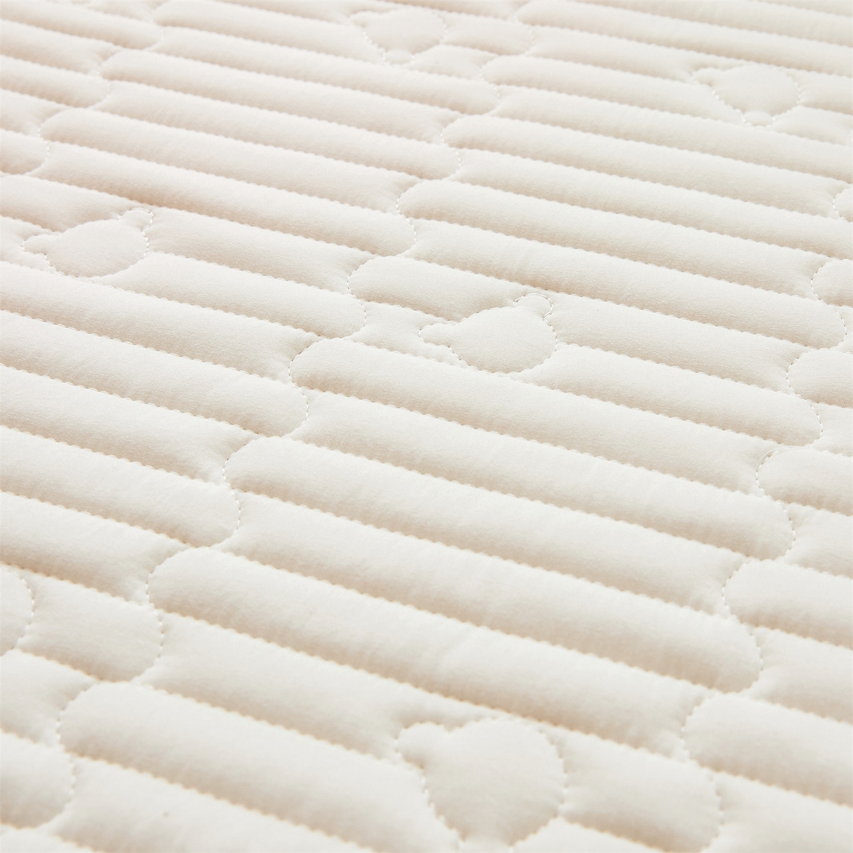 91家纺网 家纺一手货源 找家纺 雯豆家纺 2025新款四季款学生宿舍夹棉床笠上下铺床垫保护套 洛川-月光白