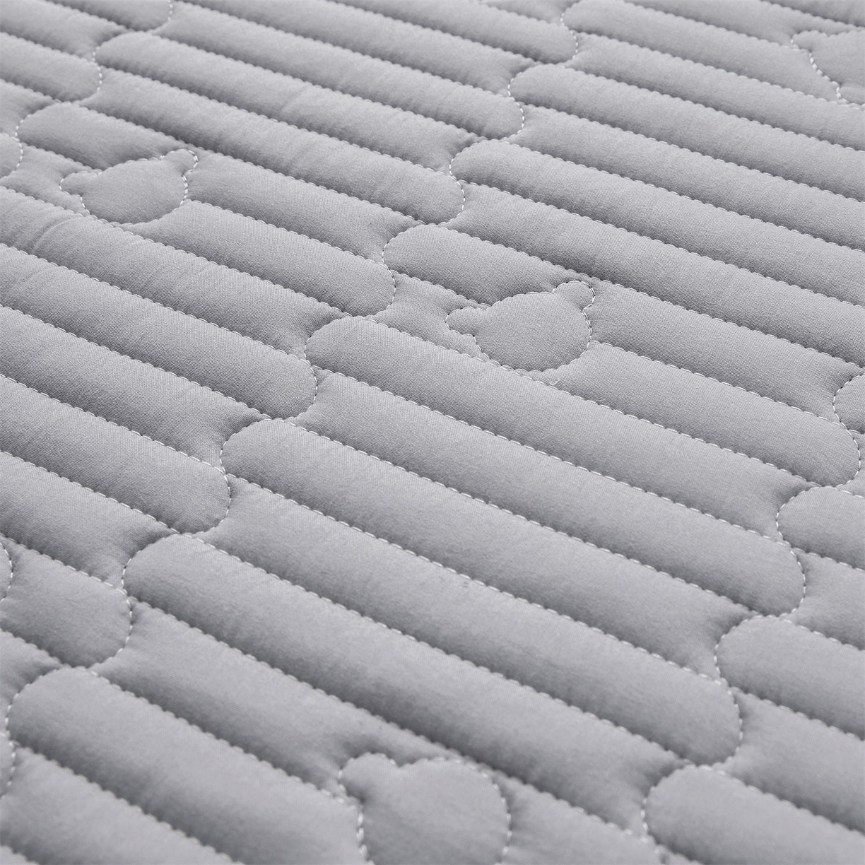 91家纺网 家纺一手货源 找家纺 雯豆家纺 2025新款四季款学生宿舍夹棉床笠上下铺床垫保护套 洛川-暮云灰