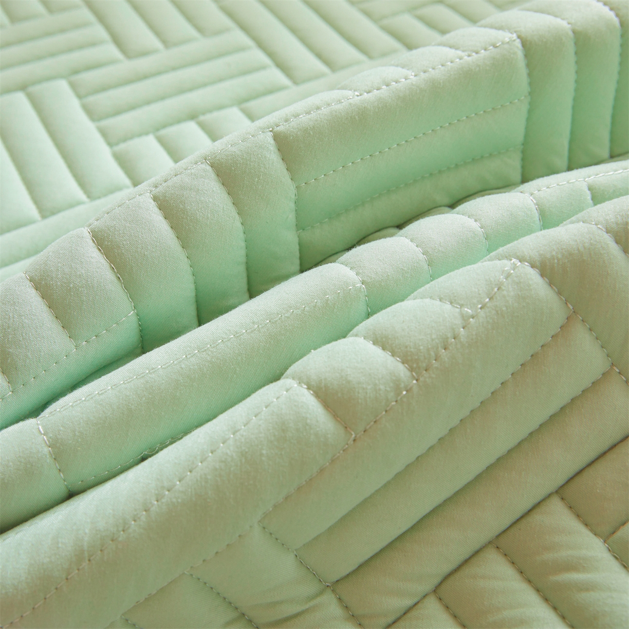 91家纺网 家纺一手货源 找家纺 雯豆家纺 2025新款学生宿舍夹棉床褥薄垫子上下铺床单人床护垫 摩登-清雅绿