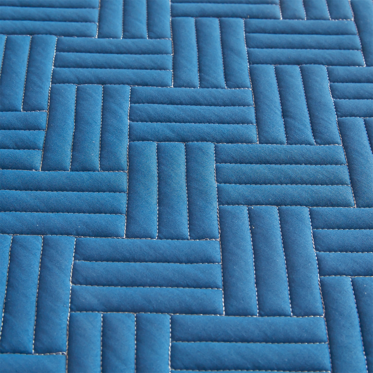 91家纺网 家纺一手货源 找家纺 雯豆家纺 2025新款学生宿舍夹棉床褥薄垫子上下铺床单人床护垫 摩登-黛蓝