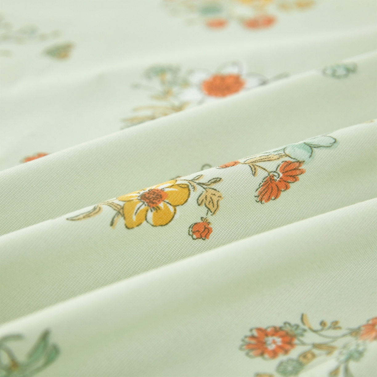 91家纺网 家纺一手货源 找家纺 乐居家纺 2025新款针织棉双层纱单件床笠 花团