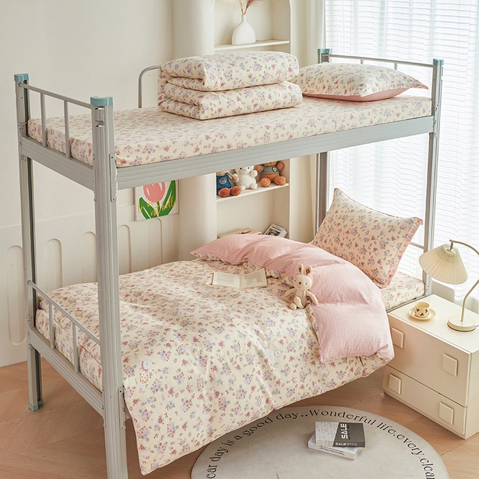 91家纺网 家纺一手货源 找家纺 （总）睡美美家纺 2025新款印花全棉学生宿舍三件套