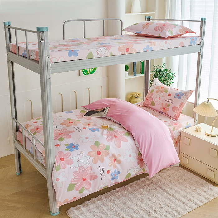 91家纺网 家纺一手货源 找家纺 （总）睡美美家纺 2025新款印花全棉学生宿舍三件套