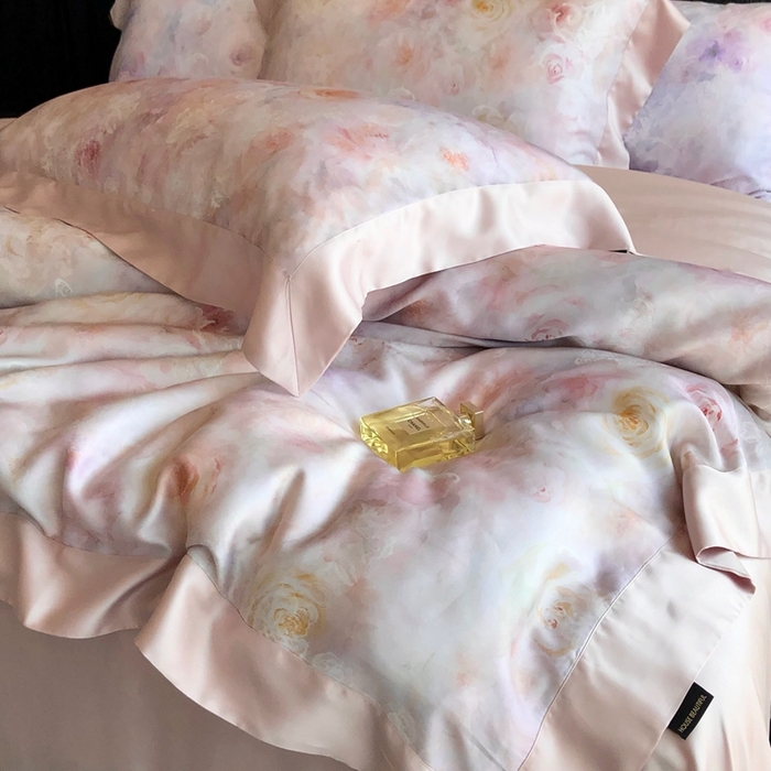 91家纺网 家纺一手货源 找家纺 （总）佳汐蓝家纺 2025春夏臻品60兰精天丝四件套-露华