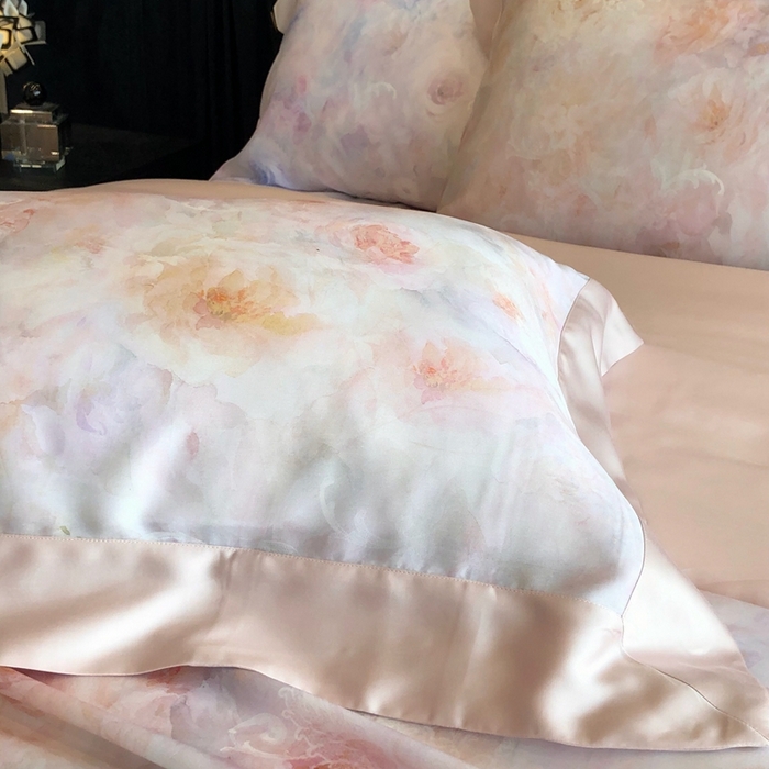 91家纺网 家纺一手货源 找家纺 （总）佳汐蓝家纺 2025春夏臻品60兰精天丝四件套-露华