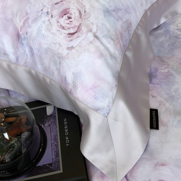 91家纺网 家纺一手货源 找家纺 佳汐蓝家纺 2025春夏臻品60兰精天丝四件套-露华 露华-紫色