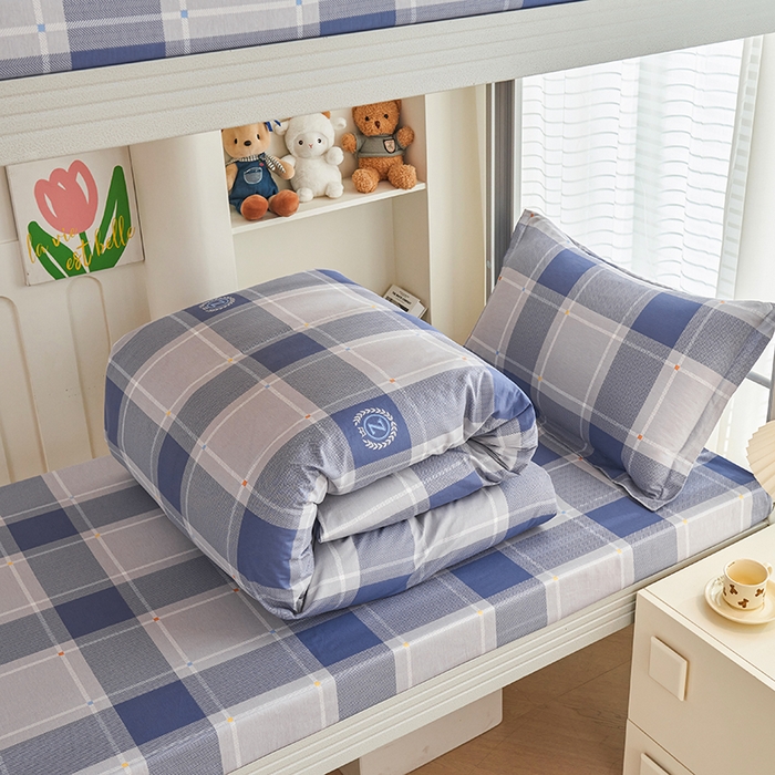 91家纺网 家纺一手货源 找家纺 （总）睡美美家纺 2025新款印花全棉学生宿舍三件套