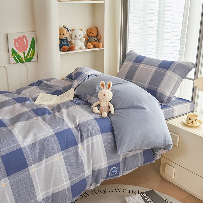 91家纺网 家纺一手货源 找家纺 （总）睡美美家纺 2025新款印花全棉学生宿舍三件套