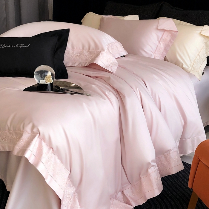 91家纺网 家纺一手货源 找家纺 （总）佳汐蓝家纺 2025春夏臻品100S CR工艺澳棉四件套-帝普露