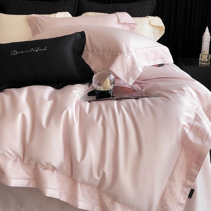 91家纺网 家纺一手货源 找家纺 （总）佳汐蓝家纺 2025春夏臻品100S CR工艺澳棉四件套-帝普露