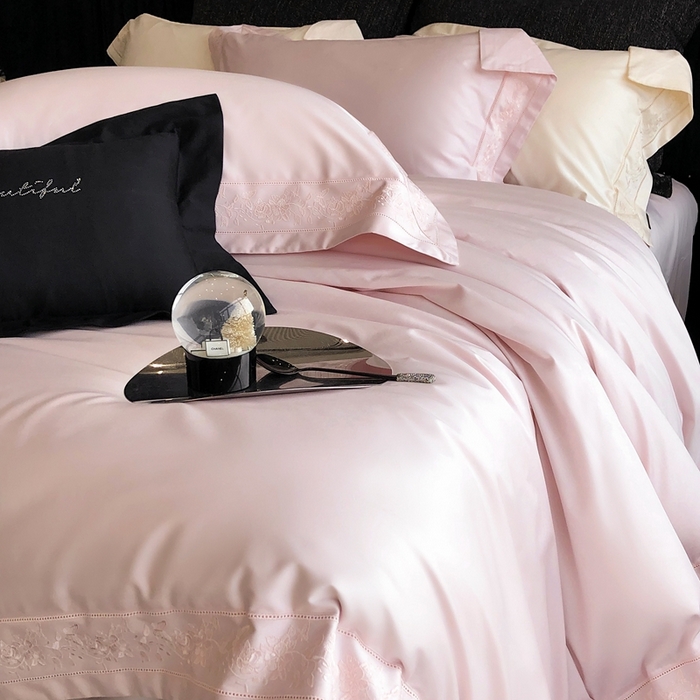 91家纺网 家纺一手货源 找家纺 （总）佳汐蓝家纺 2025春夏臻品100S CR工艺澳棉四件套-帝普露