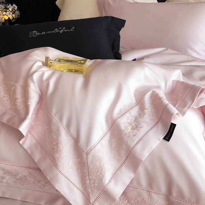 91家纺网 家纺一手货源 找家纺 （总）佳汐蓝家纺 2025春夏臻品100S CR工艺澳棉四件套-帝普露