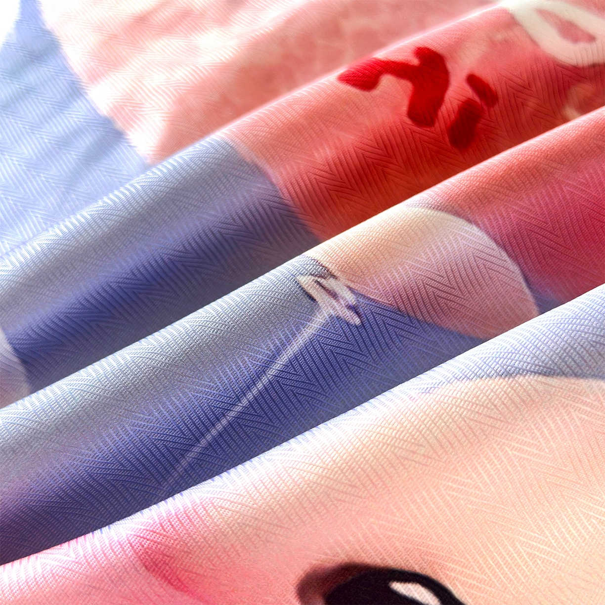 91家纺网 家纺一手货源 找家纺 乐居家纺 2025新款凉感高密冰丝双人印花枕套+内芯 萌萌兔