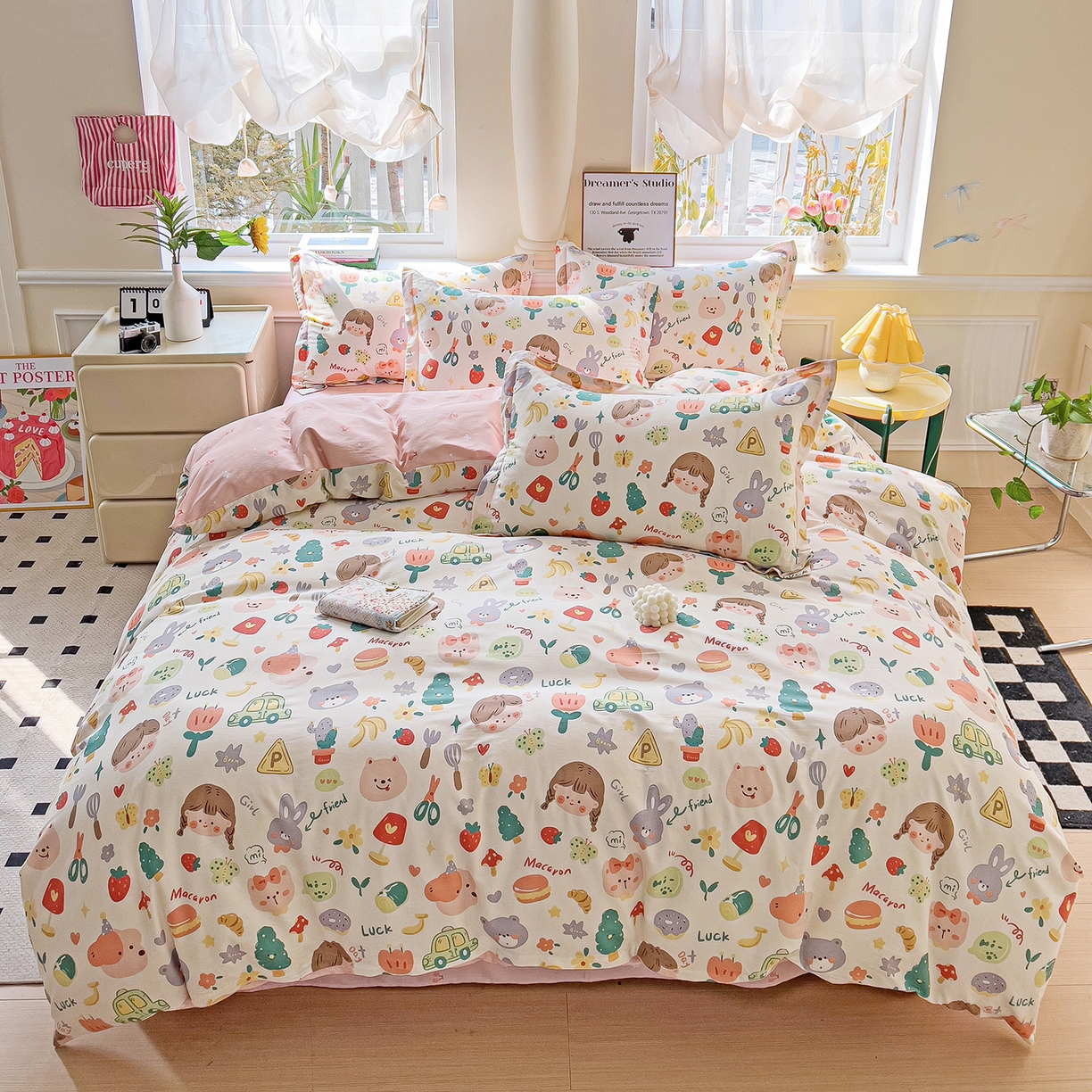 91家纺网 家纺一手货源 找家纺 （总）依庭2025春夏新款12868全棉纯棉四件套