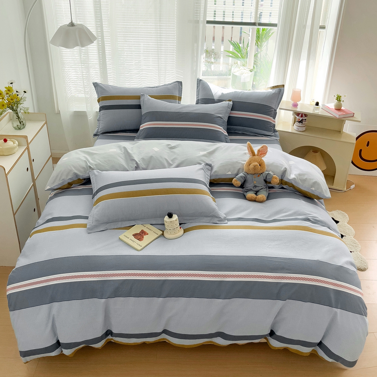 91家纺网 家纺一手货源 找家纺 （总）依庭2025春夏新款12868全棉纯棉四件套