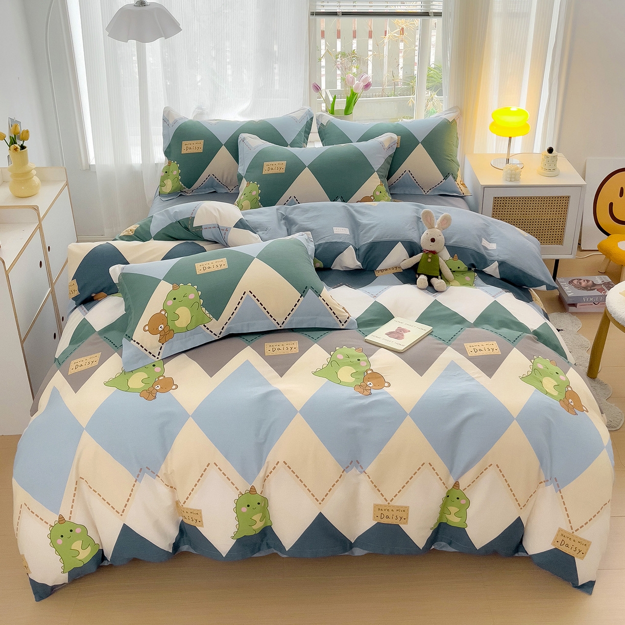 91家纺网 家纺一手货源 找家纺 （总）依庭2025春夏新款12868全棉纯棉四件套