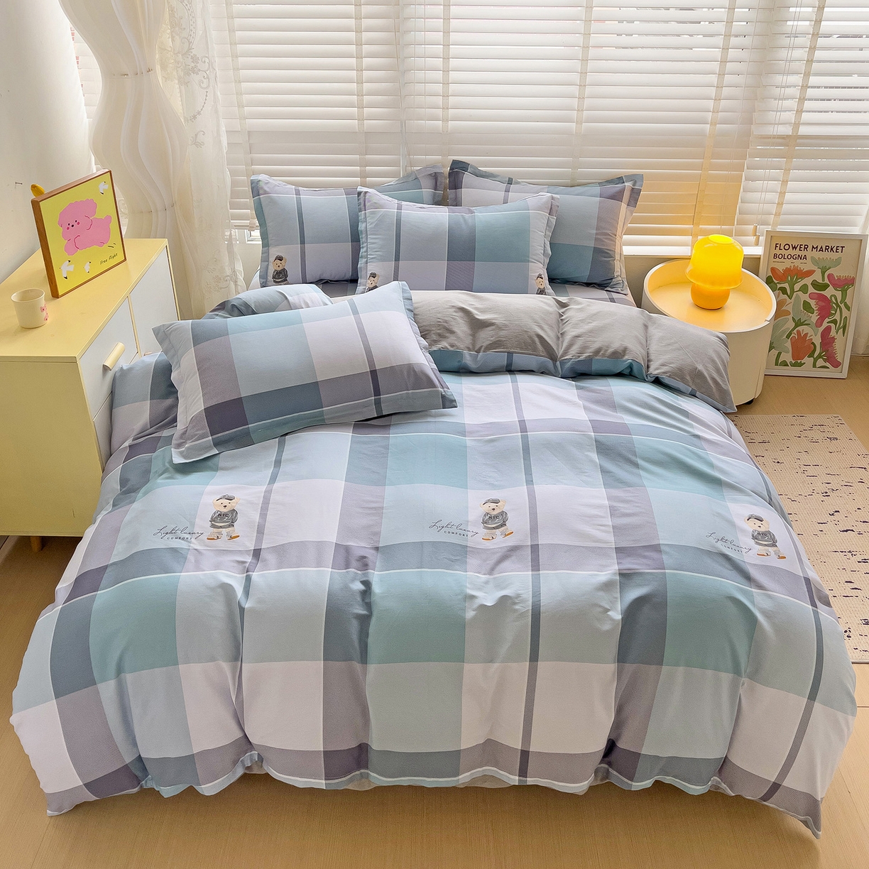 91家纺网 家纺一手货源 找家纺 （总）依庭2025春夏新款12868全棉纯棉四件套