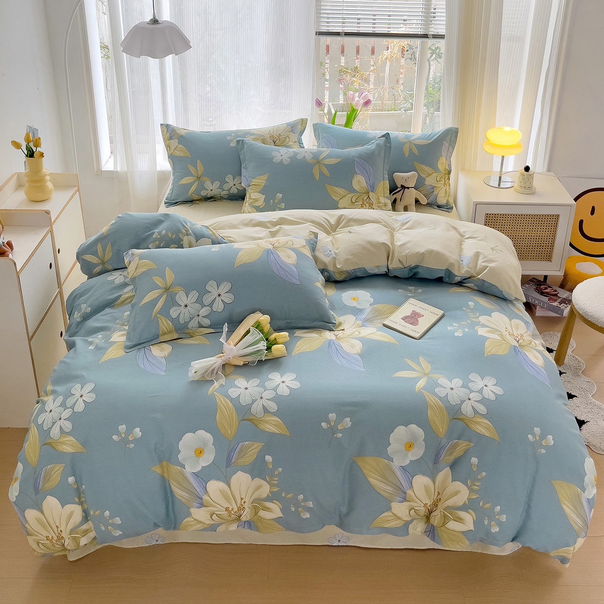 91家纺网 家纺一手货源 找家纺 （总）依庭2025春夏新款12868全棉纯棉四件套