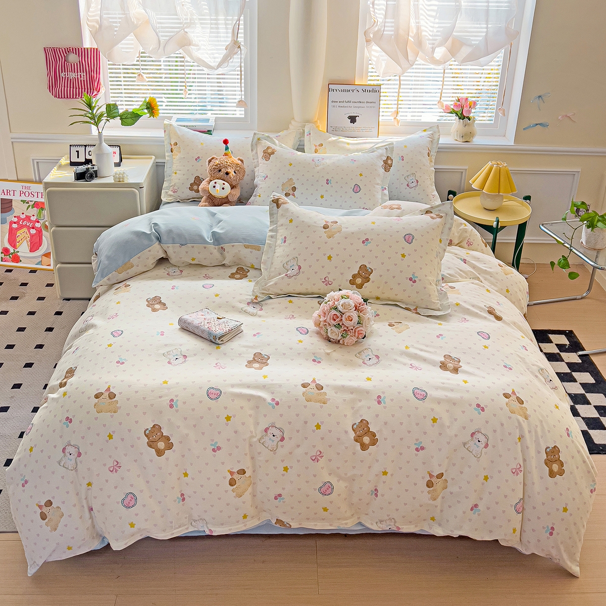 91家纺网 家纺一手货源 找家纺 （总）依庭2025春夏新款12868全棉纯棉四件套